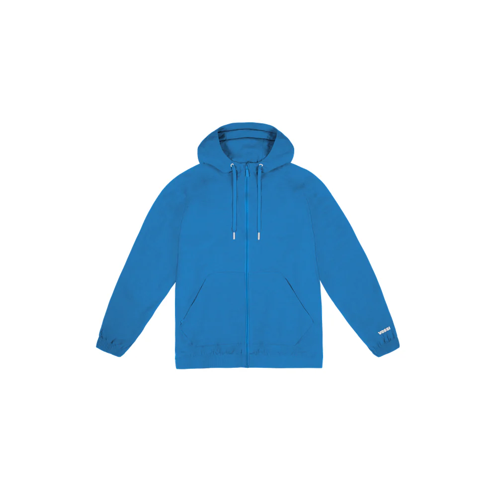 Men's Coastal Hoodie Full Zip - Vessi Blue - Image 5