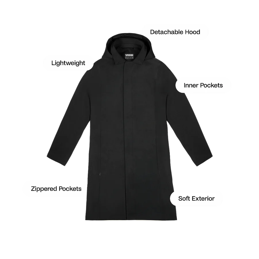 Men's Trinity Rain Jacket - Black - Image 3