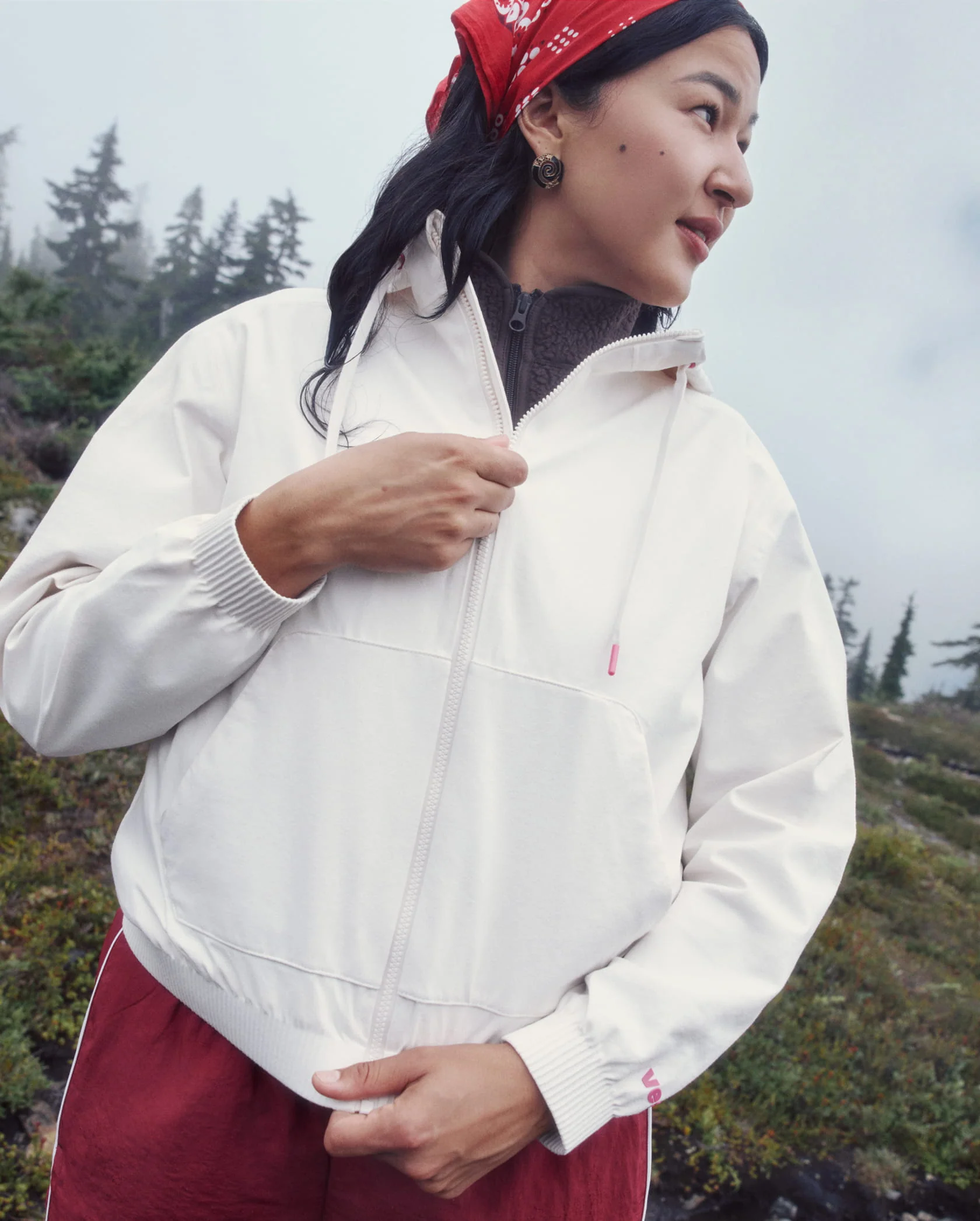 Women's Coastal Hoodie Full Zip - Meadow - Image 4