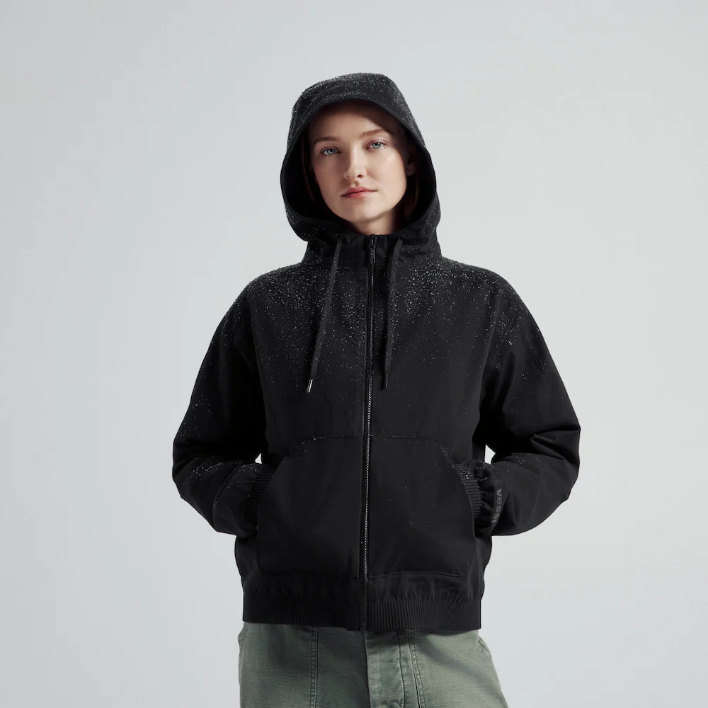 Women's Coastal Hoodie Full Zip - Sparrow - Image 4