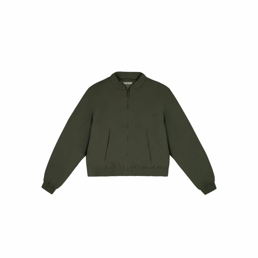 Women's Mist Bomber Jacket - Dark Moss - Image 5