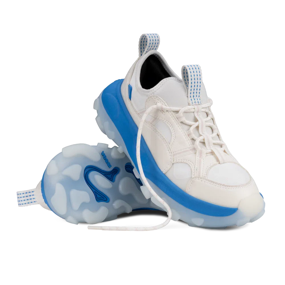 Women's Motu Sneaker - Off-White/Vessi Blue - Image 8